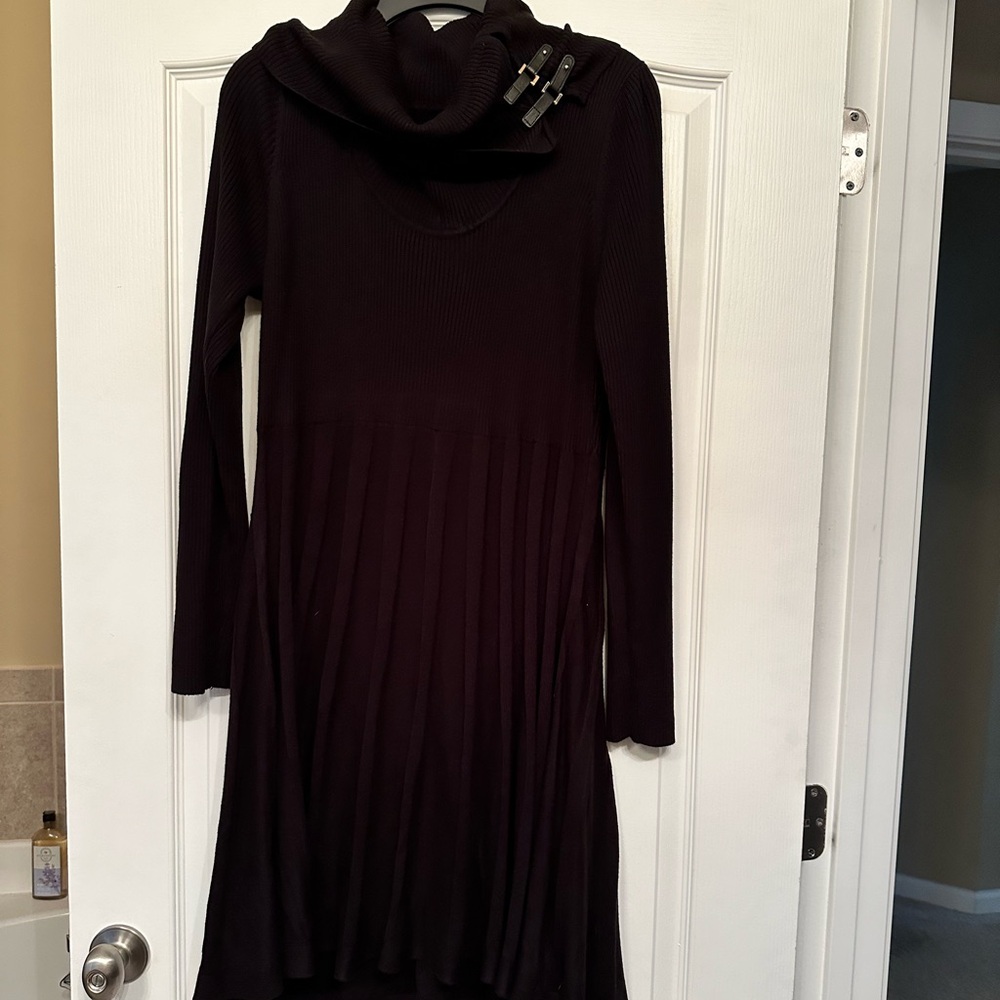 Black sweater dress